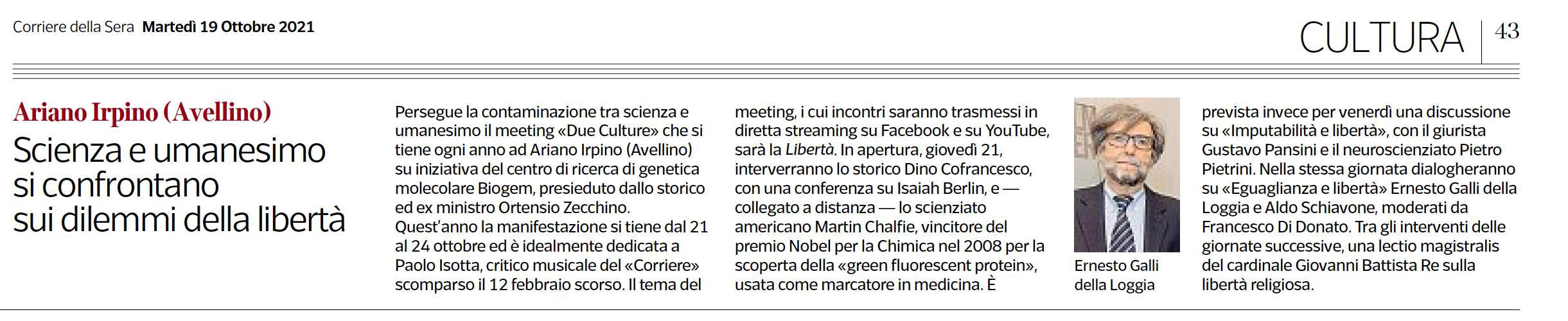 Scienza e umanesimo si confrontano sui dilemmi della libertà